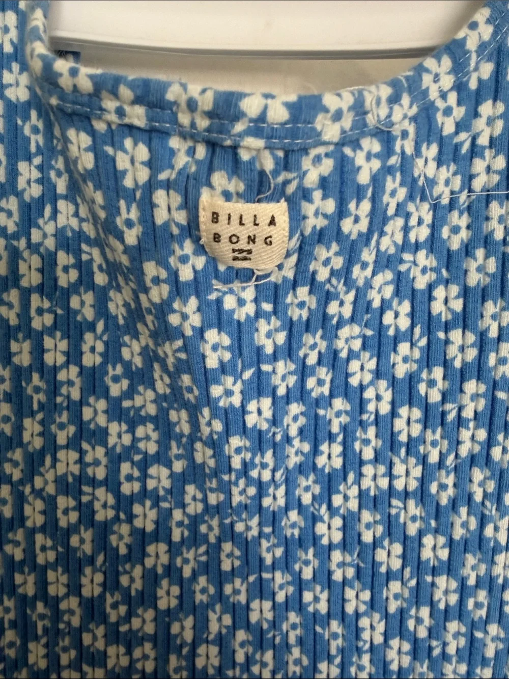 Billabong Blue Floral Sleeveless Sundress
